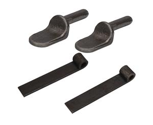 AB Tools Tailgate Tailboard Hinge Trailer Truck Dropside Pins Strap Weld On 2 Pack