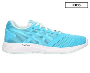 ASICS Grade-School Girls' Patriot 10 Running Sports Shoes - Aquarium/White