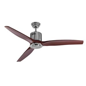 Arlec ABS 3 Blade 130cm Ceiling Fan With Dark Timber Finish Blades
