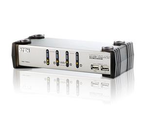Aten 4-Port Ps/2-Usb Vga/Audio Kvmp Switch - [ Old Sku Cs-1734A ]
