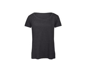 B&C Womens/Ladies Favourite Cotton Triblend T-Shirt (Heather Dark Grey) - BC3644