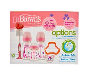 Dr Brown's Original Options Wide Neck Bottle Gift Set - Pink