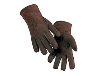 Eastern Counties Leather Womens/Ladies 3 Point Stitch Detail Sheepskin Gloves (Coffee) - EL222
