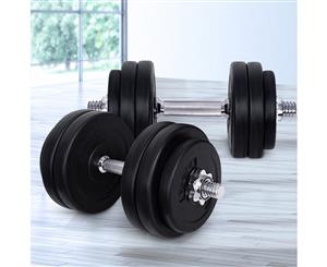 Everfit 30KG Dumbbell Set Weight Dumbbells Plates Home Gym Fitness Exercise