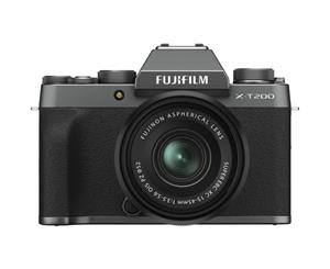 Fujifilm X-T200 Digital Cameras with XC 15-45mm f/3.5-5.6 OIS PZ Lens - Dark Silver