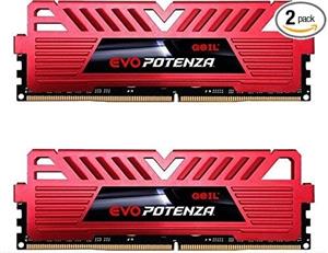 GeIL EVO POTENZA (GPR416GB3000C16ADC) Black Red 16GB Kit (8GBx2) DDR4 3000 Desktop RAM