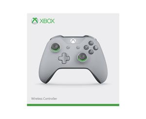 Grey/Green Wireless Xbox One Controller