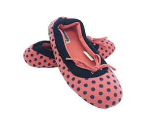 Grosby Hoodies Ballet Slipper Ladies Spotty Jersey Soft Washable
