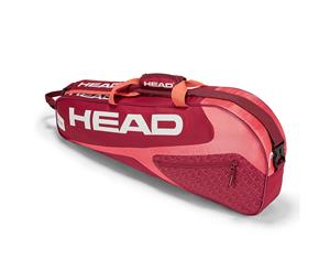 Head Elite 3R Pro Sports Shoulder Carry Bag for 3 Tennis Racquets/Rackets RED/PK