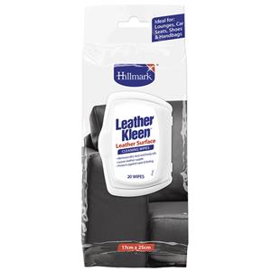 Hillmark Leather Kleen Wipes - 20 Pack