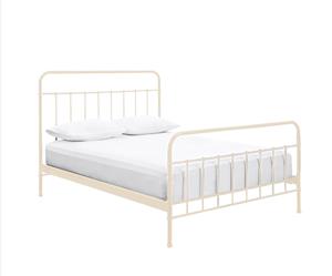 Istyle Jessica King Bed Frame Metal White