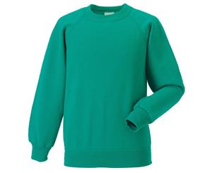 Jerzees Schoolgear Childrens Raglan Sleeve Sweatshirt (Winter Emerald) - BC587