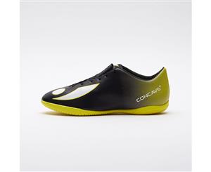 Kids Concave Volt + IN - Black/Neon Yellow Football Boots