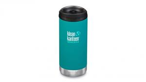 Klean Kanteen TKWide 12oz with Cafe Cap - Emerald Bay