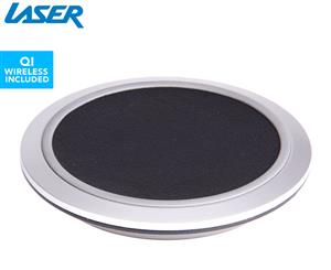 Laser Qi Wireless Fast Charger - Black/Silver