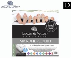 Logan & Mason Microfibre Double Bed Quilt