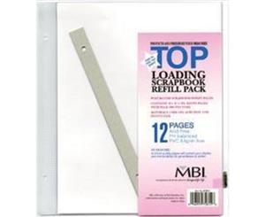 MBI Postbound Page Protectors 8.5x11 6/Pkg
