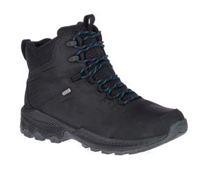 Merrell Mens Forestbound Mid Ankle Waterproof Leather Hiking Boots - Black