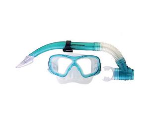 Mirage Adult Cruise Silicone Mask and Snorkel Set - Green