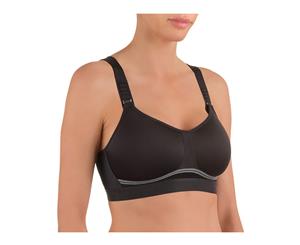 Move by Conturelle 807820 Fitness Motion Padded Non-Wired Medium Impact Sports Bra - Black