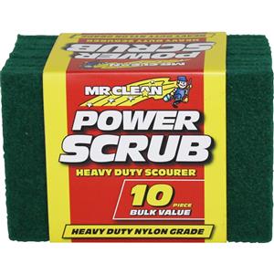 Mr Clean Power Scrub Scourers - 10 Pack