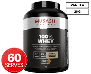 Musashi 100% Whey Protein Powder Vanilla Milkshake 2kg