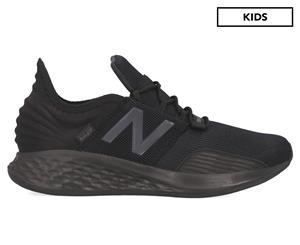 New Balance Pre-School Boys' Wide Fit Fresh Foam Roav Running Sports Shoes - Black