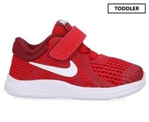 Nike Boys' Toddler Revolution 4 Sports Shoes - Red/White