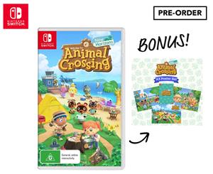 Nintendo Switch Animal Crossing New Horizons Game + Bonus Poster Set [RELEASE DATE 20th March 2020]