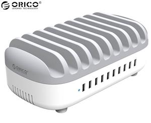 Orico 120W 10-Port USB Smart Charging Station - White
