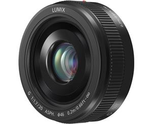 Panasonic LUMIX G 20mm f/1.7 II ASPH. Lens Black H-H020AK