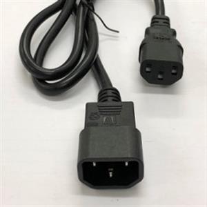 Partlist (PLC13C141M) EC C13 to IEC C14 1M Computer Power Extension Male to Female Cable