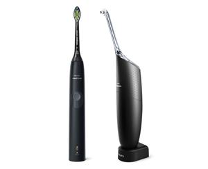 Philips HX8424/10 Sonicare 4300 Electric Toothbrush/Airfloss Dental Cleaner BLK