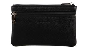 Pierre Cardin Italian Leather Key & Card Holder Bag - Black