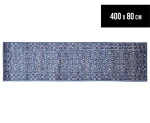 Rug Culture 400x80cm Thebes Runner Rug - Navy