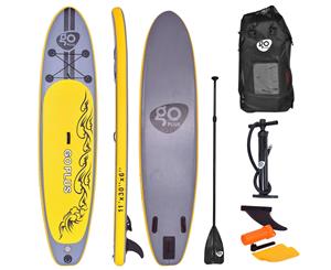 SALE Costway 11' Inflatable Stand Up Paddle Board SUP Kayak Surf Board Paddle w/Bag