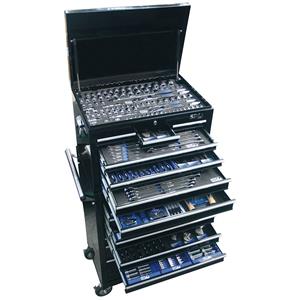 SP Tools 353 Piece Metric SAE Custom Series Tool Kit & Roller Cabinet SP50110