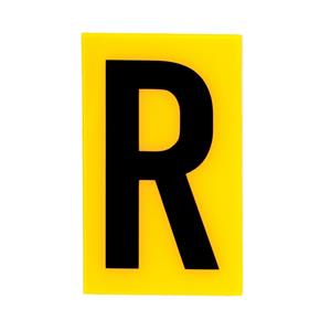 Sandleford 60 x 35mm Yellow And Black Self Adhesive Letter R
