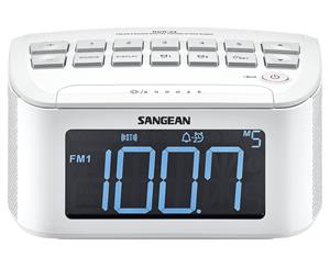 Sangean FM/AM Digital Tuning Clock Radio - RCR24WH