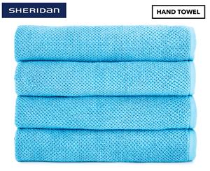 Sheridan Austyn Hand Towel 4-Pack - Turquoise