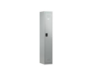 Single Door Office Lockers 300W - silver
