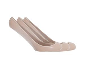 Soho Collection Womens Footsies With Cushion Sole (Pack Of 3) (Beige) - T160