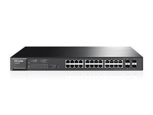 TP-LINK T1600G-28PS (TL-SG2424P) 24-Port Gigabit Smart PoE+ Switch with 4 SFP Slots(Max 215W)