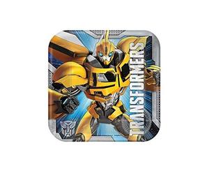Transformers Square Paper Luncheon Plates Pack of 8