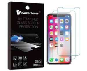 Transparent [2-Pack] For iPhone 11 ProXSX 9H Tempered Glass Screen Protector