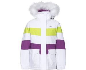 Trespass Childrens Girls Hawser Ski Jacket (White) - TP4400