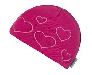 Trespass Childrens Girls Luma Heart Beanie Hat (Gerbera) - TP4003