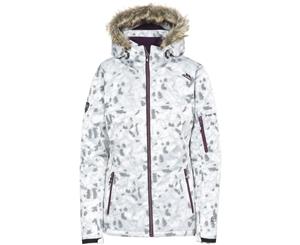 Trespass Womens/Ladies Merrion Waterproof Breathable Hooded Ski Coat - Silver Grey Camo