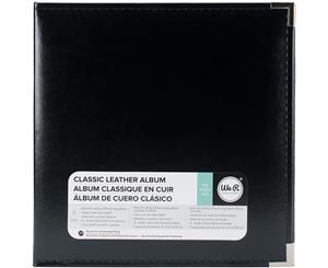 We R Classic Leather D-Ring Album 8.5&quotX11"-Black