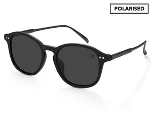 Winstonne Men's Miles Polarised Sunglasses - Matte Black/Grey